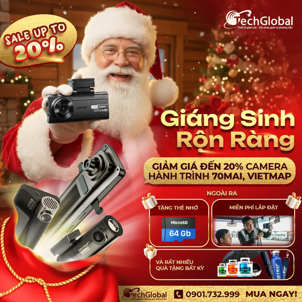 Khuyến mại 20% khi mua camera hành trình 70mai, Vietmap