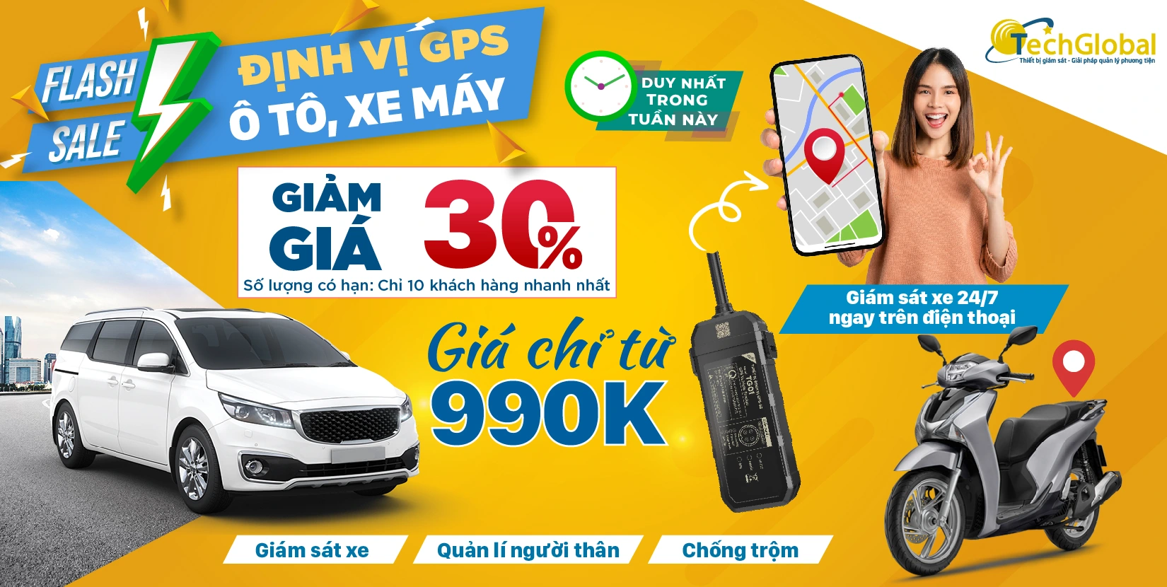 Thiết bị định vị ô tô xe máy