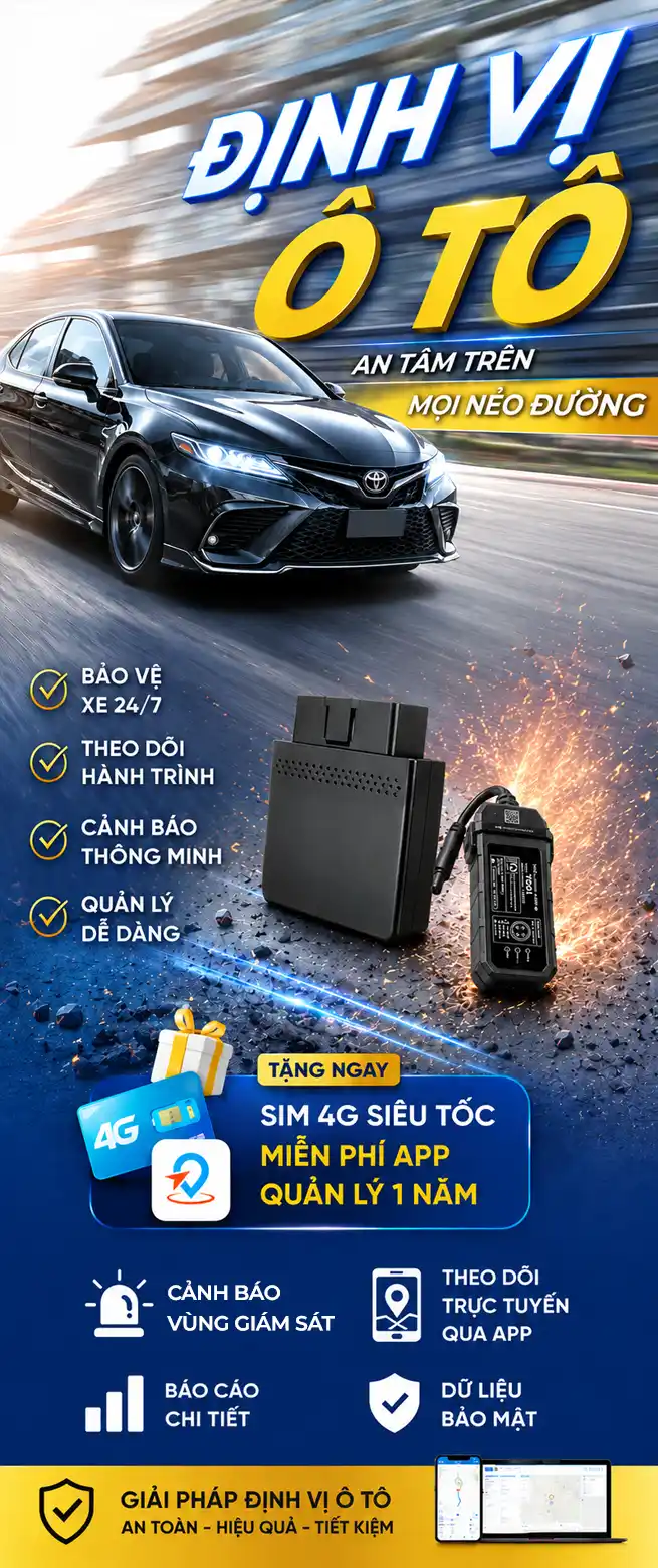 Thiết bị định vị ô tô hợp chuẩn TechGlobal