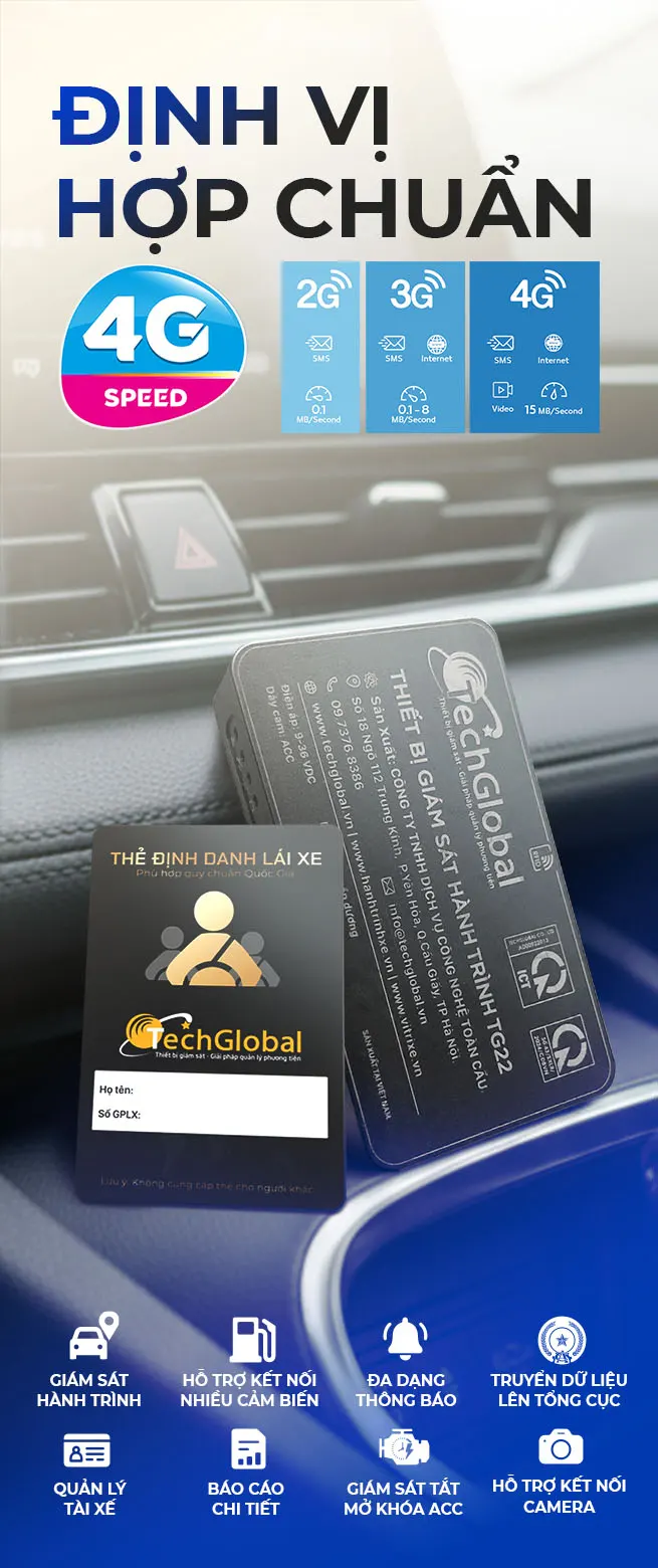 Thiết bị giám sát hành trình hợp chuẩn TechGlobal