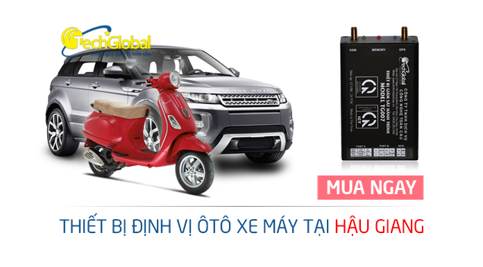 Thiết bị định vị tại Hậu Giang gắn cho xe máy ôtô