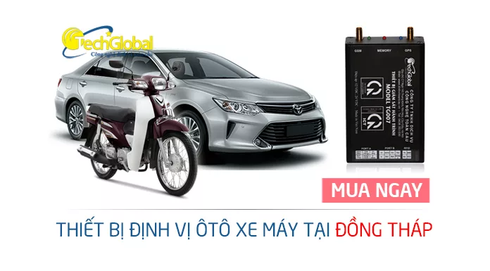 Thiết bị định vị tại Đồng Tháp lắp cho xe máy ôtô