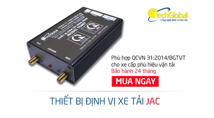 Lắp định vị xe tải JAC theo chuẩn bộ GTVT