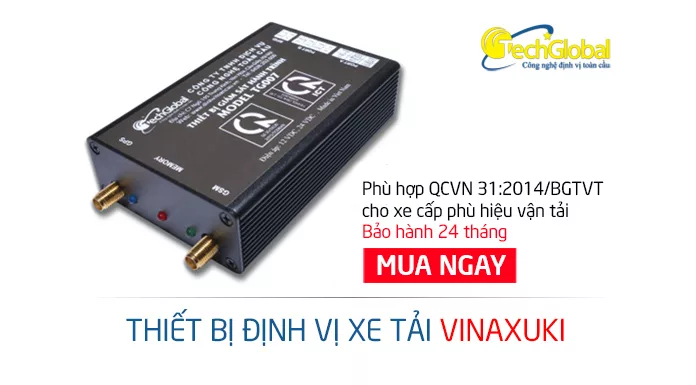 Lắp định vị xe tải Vinaxuki theo chuẩn bộ GTVT