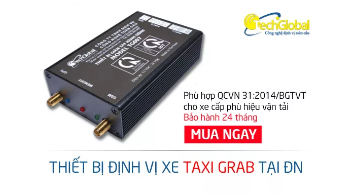 Gắn định vị xe taxi grab tại Đà Nẵng