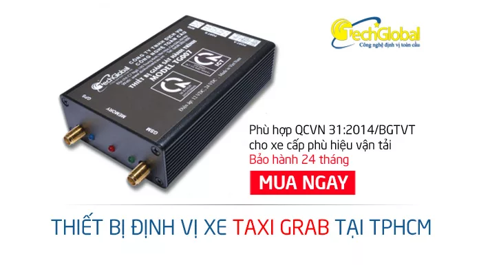 Gắn định vị xe taxi grab tại TPHCM