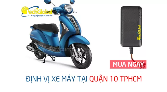 Gắn định vị xe máy tại quận 10 TPHCM