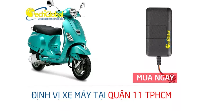 Gắn định vị xe máy tại quận 11 TPHCM