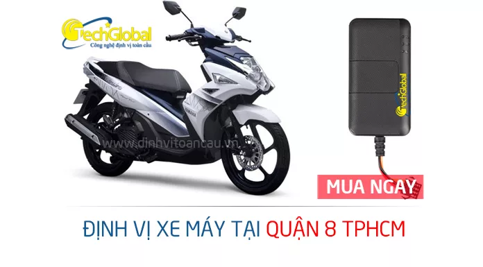 Gắn định vị xe máy tại quận 8 TPHCM