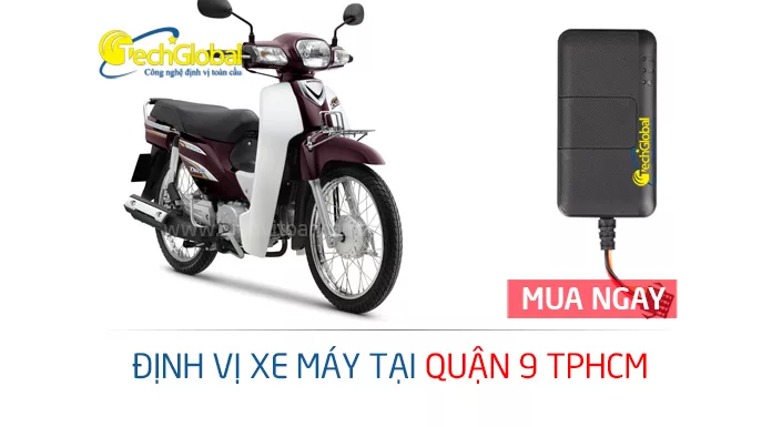 Gắn định vị xe máy tại quận 9 TPHCM