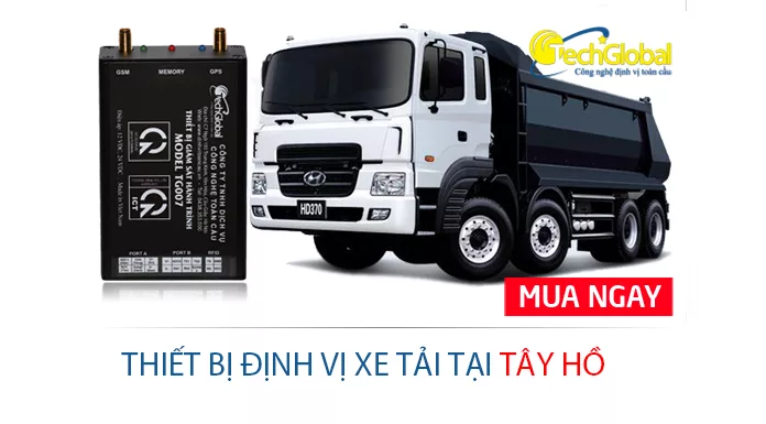 Lắp định vị xe tải tại Tây Hồ Hà Nội