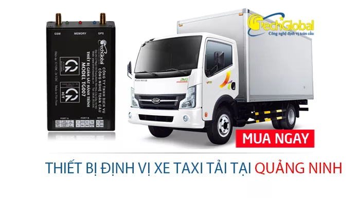 Lắp định vị xe taxi tải tại Quảng Ninh