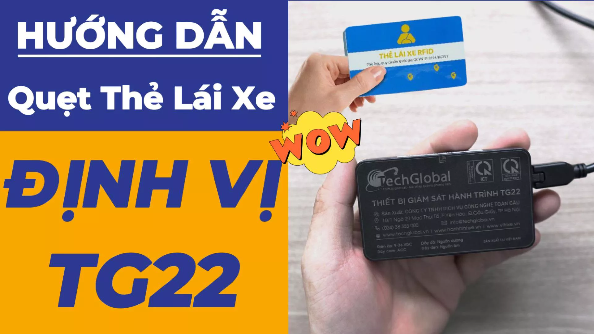 Hướng Dẫn Quẹt Thẻ Lái Xe Cho Thiết Bị Giám Sát Hành Trình TG22