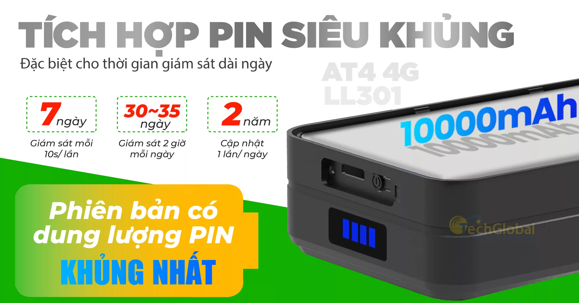 Định vị pin khủng 30 ngày AT4