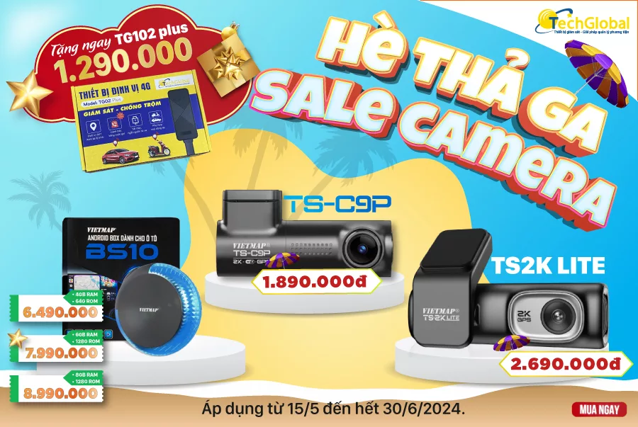 Duy Nhất Tại VN: Tặng Ngay Định Vị TG02 Trị Giá 1290k Khi Mua Camera và Android Box