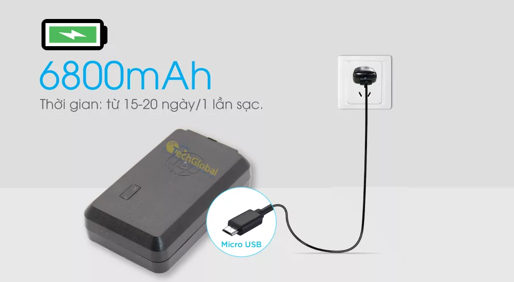 TR21 có Dung lượng pin cao giúp thời gian hoạt động dài 