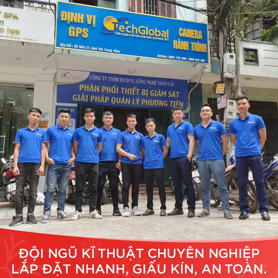 Đội ngũ lắp đặt camera hành trình chuyên nghiệp