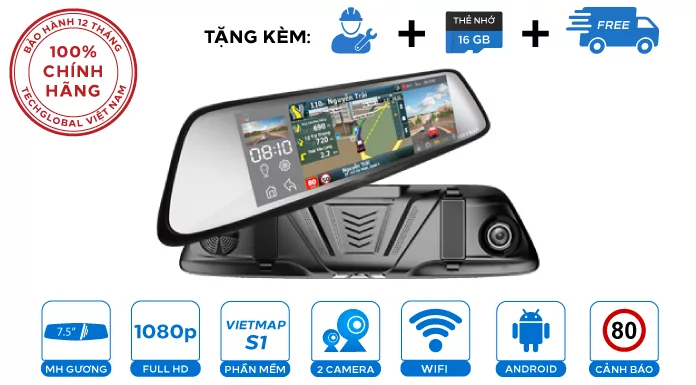 Camera hành trình gương g79