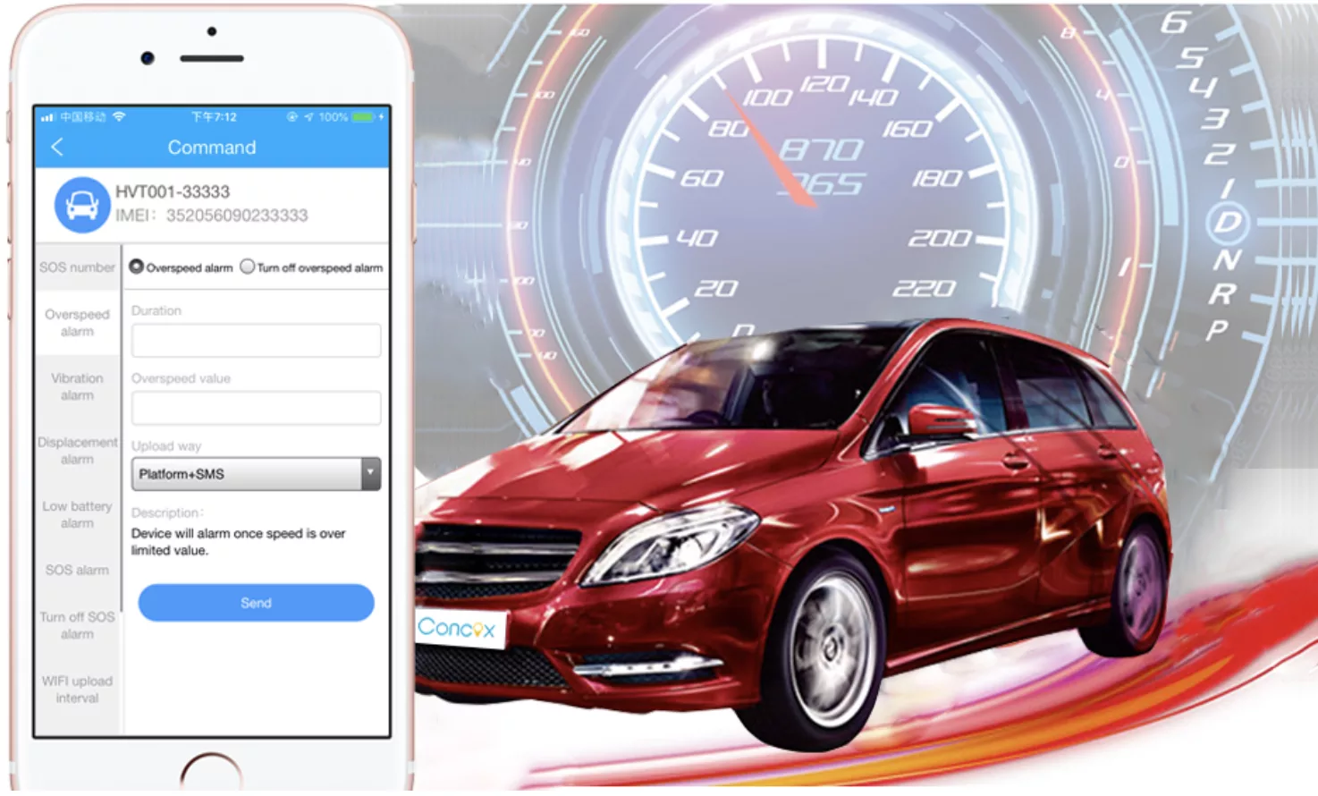 Cảnh báo quá tốc độ cài đăt cho phép