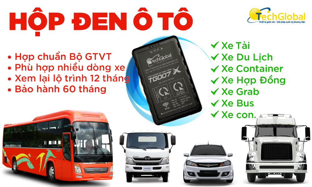 Hộp đen hợp chuẩn ứng dụng cho mọi dòng xe kinh doanh vận tải