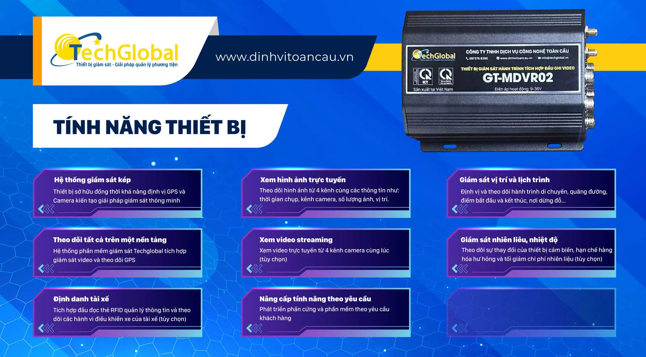 Tính năng pháp lý của thiết bị MDVR02