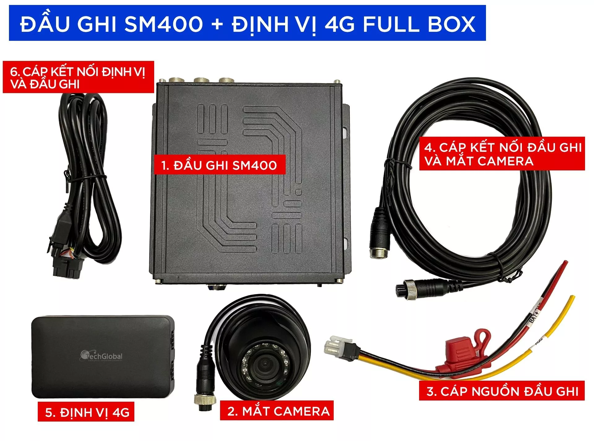 SM400 và phụ kiện đi kèm