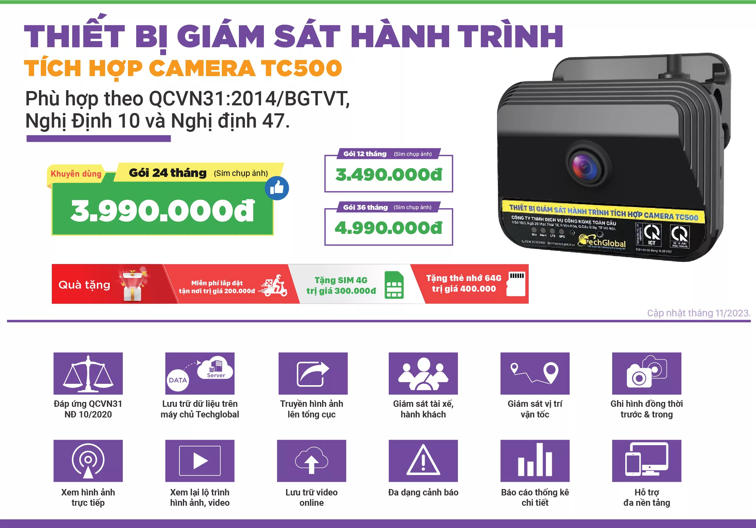 Camera nghị định 10 TC500