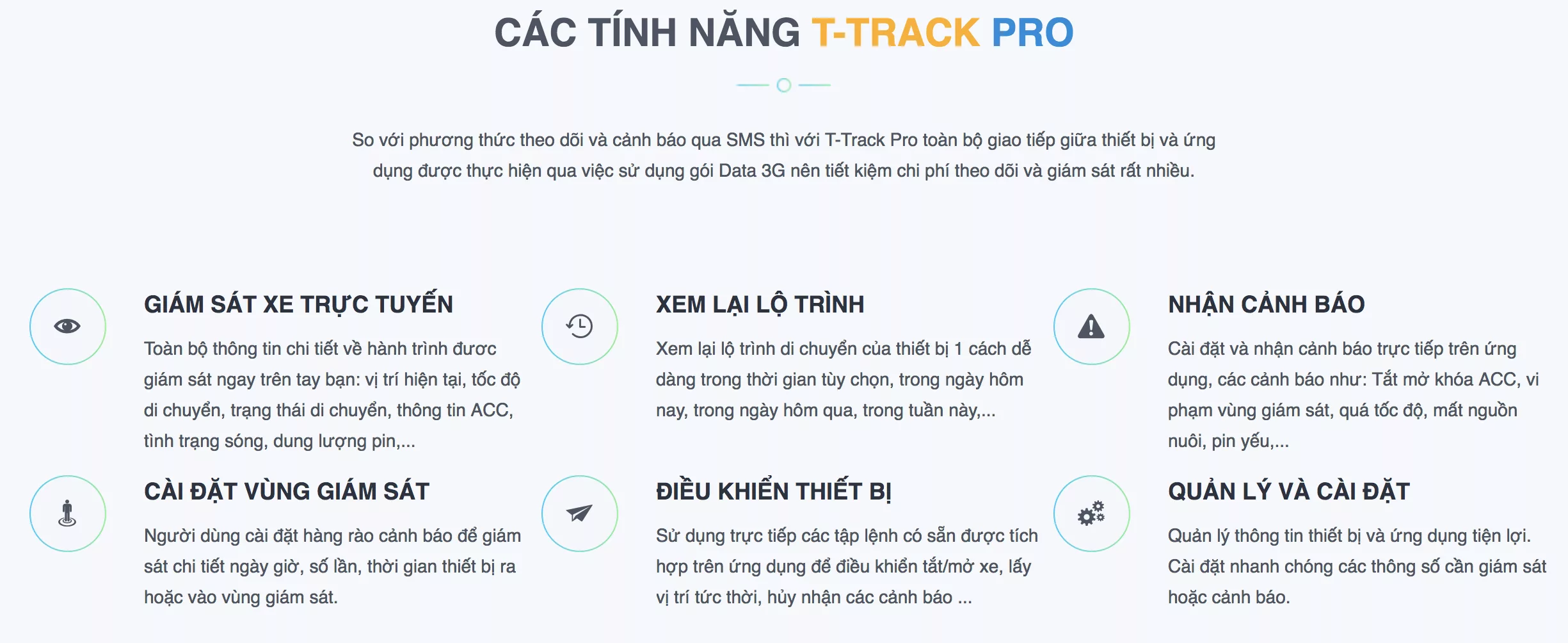 Tính năng của phần mềm quản lý giám sát hành trình xe do TechGlobal cung cấp