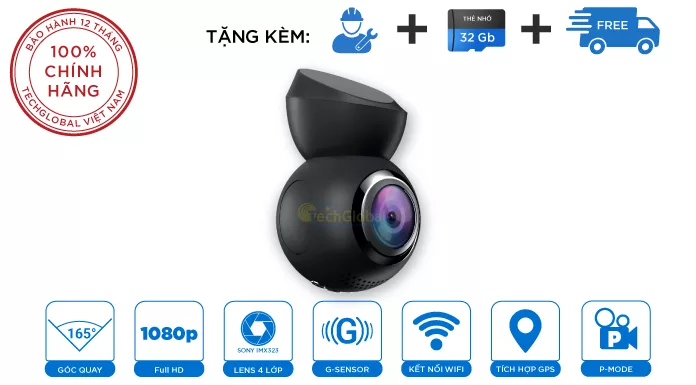 Camera Hành Trình Navitel R1050 Nhỏ Gọn Đầy Đủ Tính Năng Cảnh Báo Giao Thông