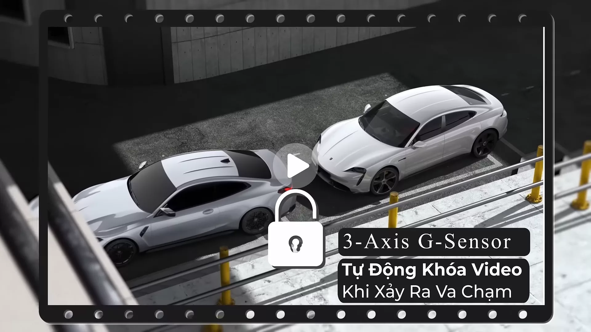 Vietmap TC-C9P có chức năng khóa video quan trọng khi có va chạm