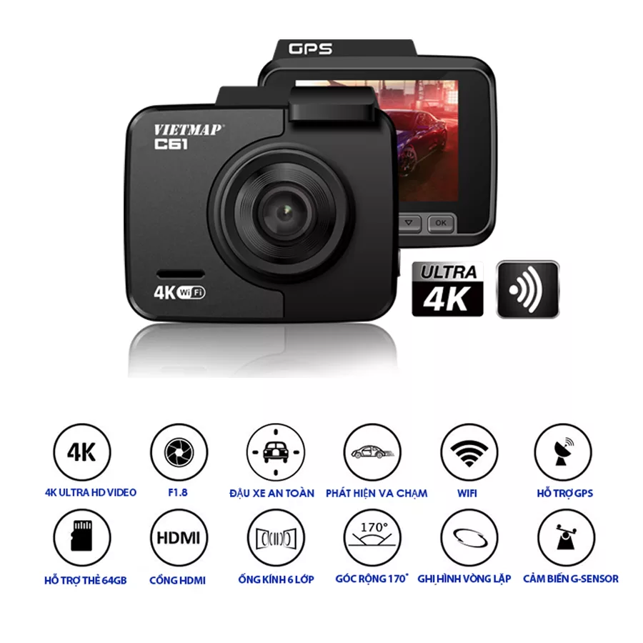Camera hành trình C61 chính hãng TechGlobal cung cấp