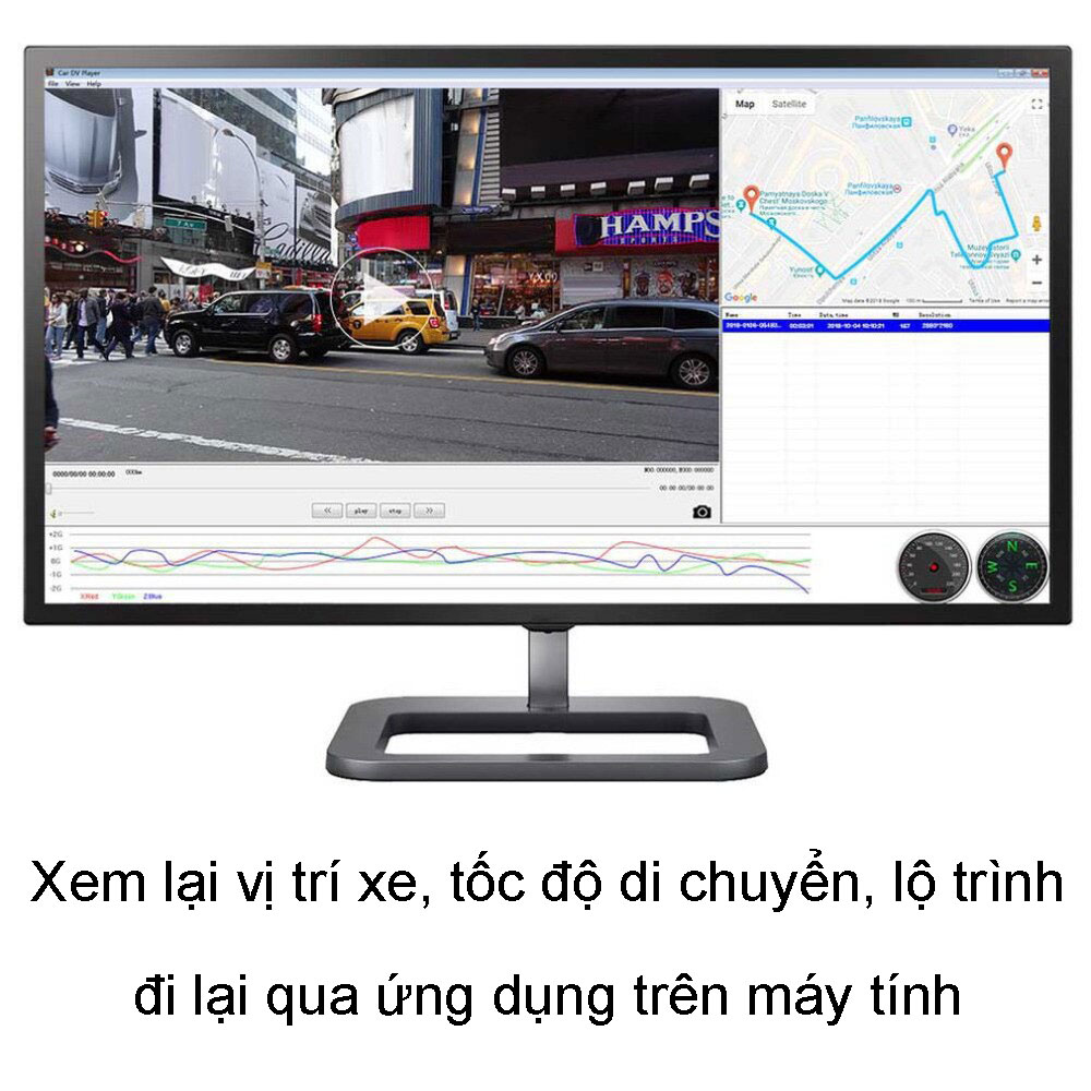 Camera Hành Trình Vietmap C62S Phiên Bản Mới cho phép khách hàng xem lại video trên máy tính