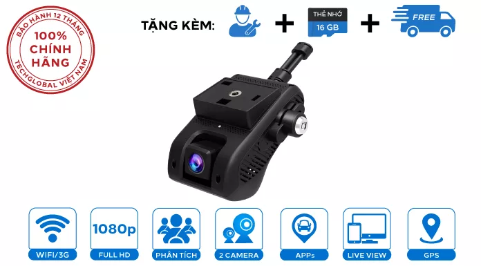 Camera hành trình JC200 Quay Trước Và Trong Xe - Xem Video Trực Tuyến - Định Vị 