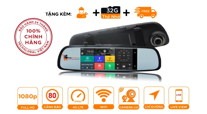 Camera hành trình gương Webvision M39