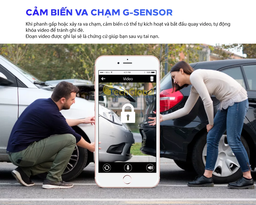 Cảm biến va chạm camera 70mai A500S