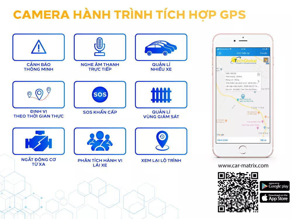 Camera hành trình JC200 giúp giám sát hành trình xe 24/24