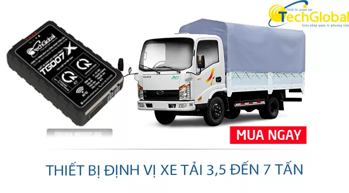 Thiết bị định vị xe tải 3,5 tấn đến 7 tấn