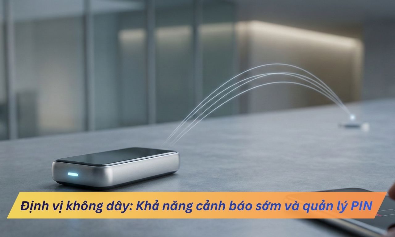 Thiết bị định vị không dây: Khả năng cảnh báo sớm và quản lý PIN