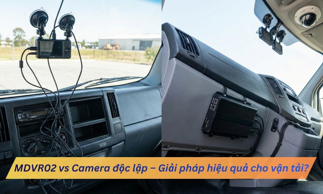 MDVR02 vs Camera độc lập – Giải pháp nào hiệu quả hơn cho vận tải?