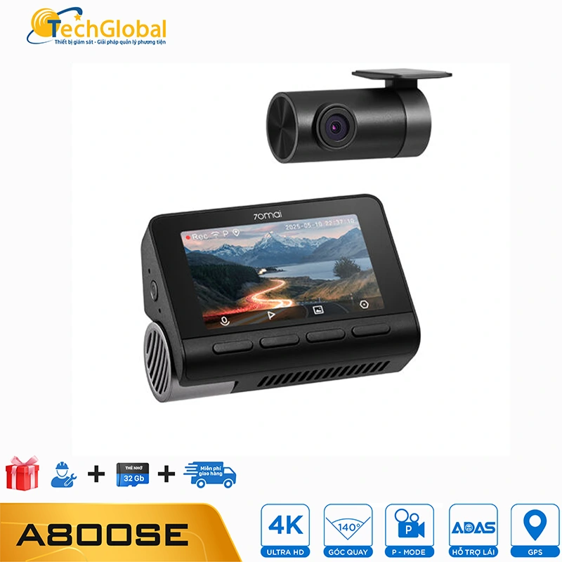Camera hành trình 70mai A800SE 4K HDR