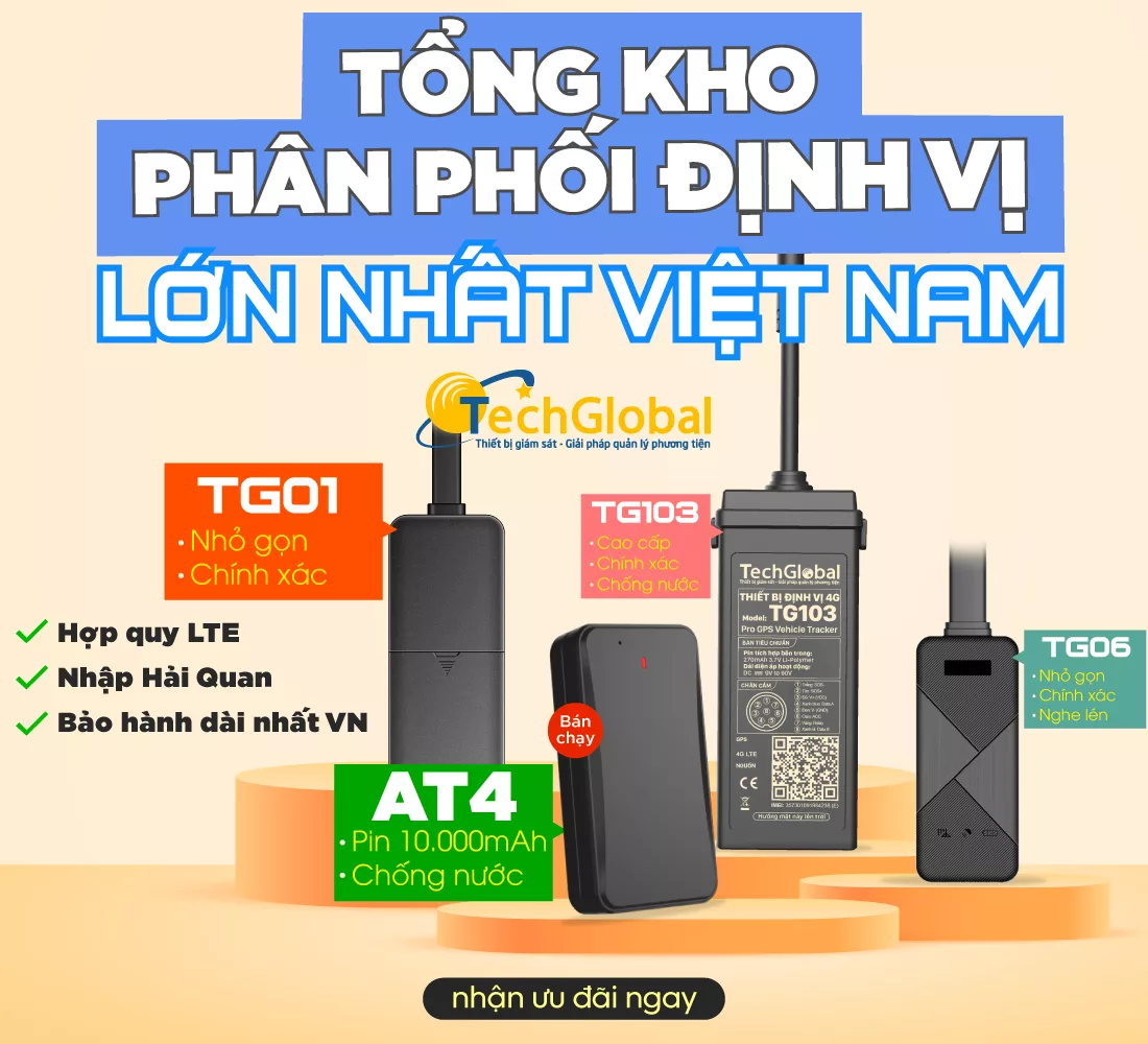 Rinh quà khủng khi lắp thiết bị định vị tại Techglobal vào tháng Tư