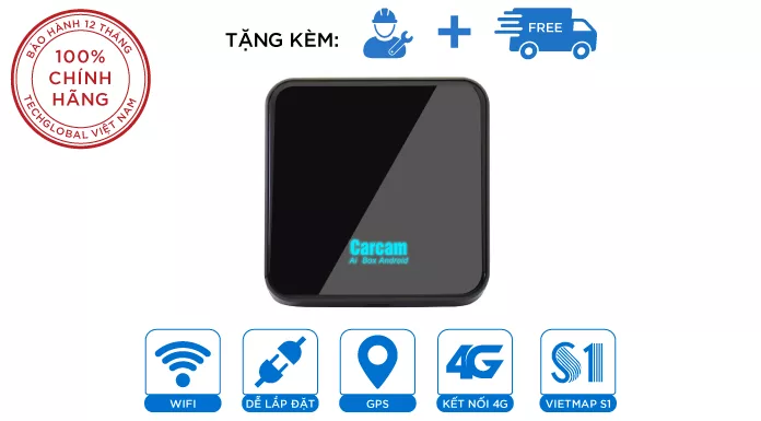 Android Box Carcam AI Biến Màn Hình Zin Thành Màn Android Chỉ Cắm USB
