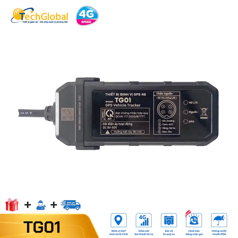 Thiết Bị Định Vị TG01 New 4G - Chống Nước - Cao Cấp 