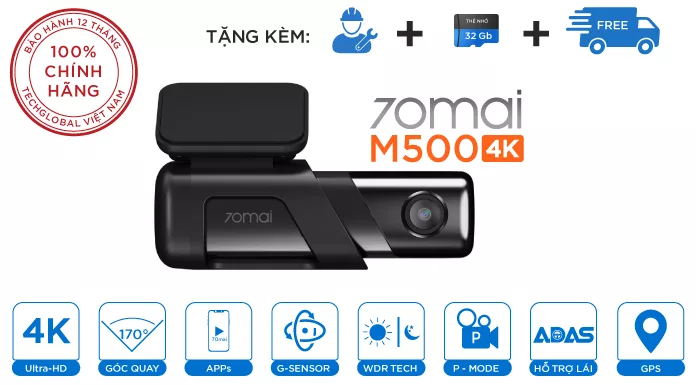 Camera Hành Trình 70mai  M500 Đẳng Cấp Camera Hành Trình