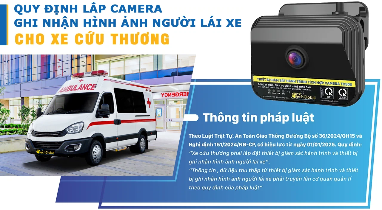 Quy Định Lắp Thiết Bị Ghi Nhận Hình Ảnh Lái Xe Cứu Thương Từ 1/1/2025