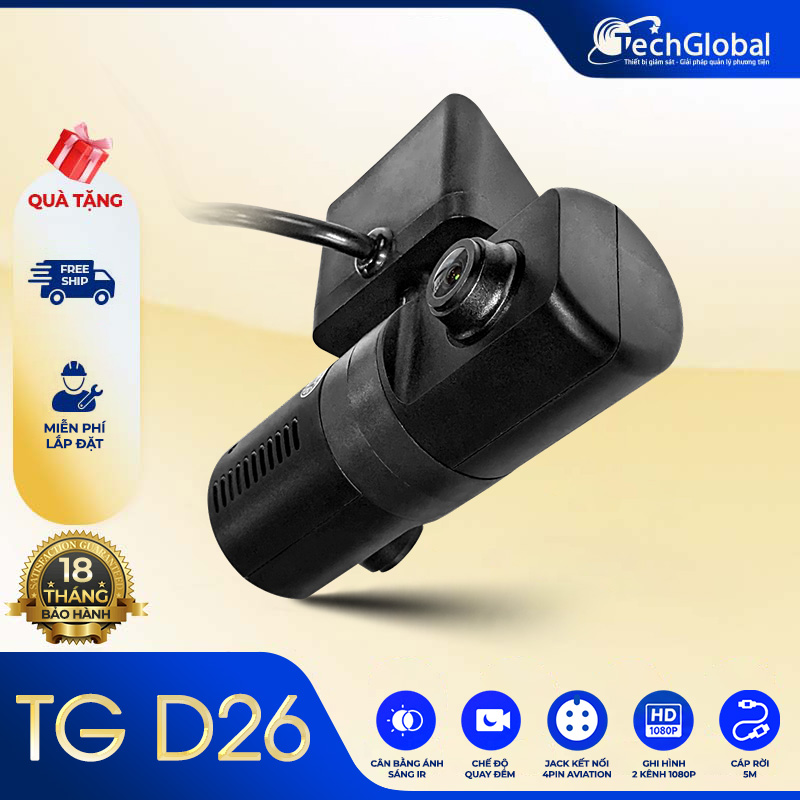 Camera giám sát TG D26 lắp trong cabin ô tô