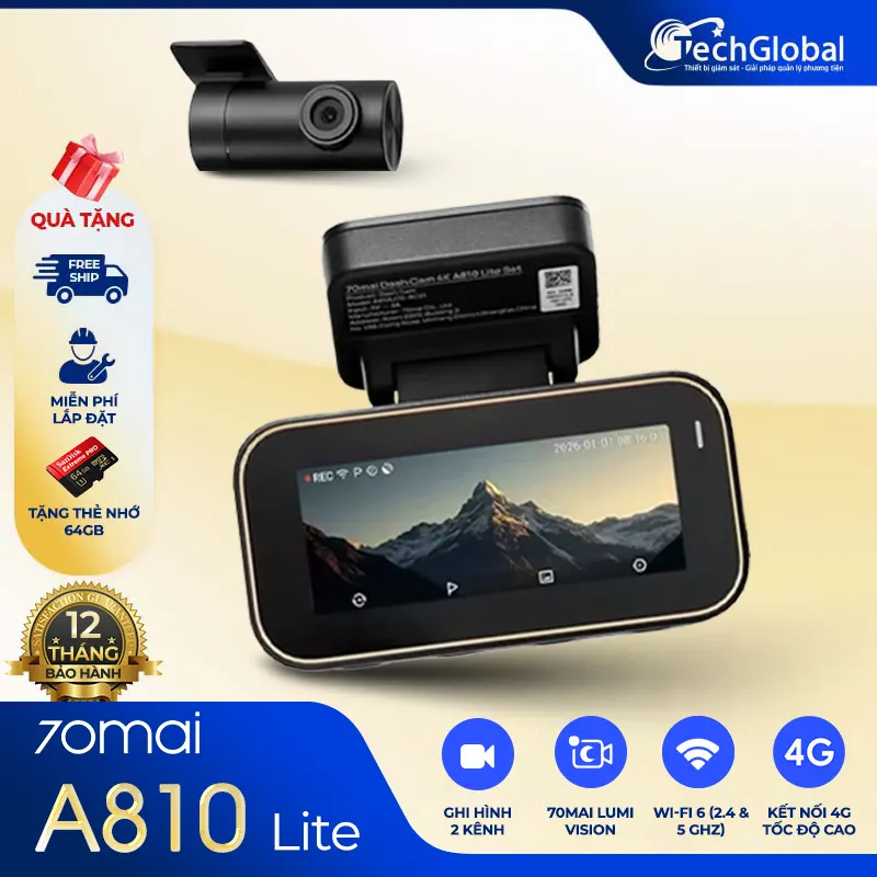 Camera hành trình 70mai 4K A810 Lite, Giám sát xe từ xa