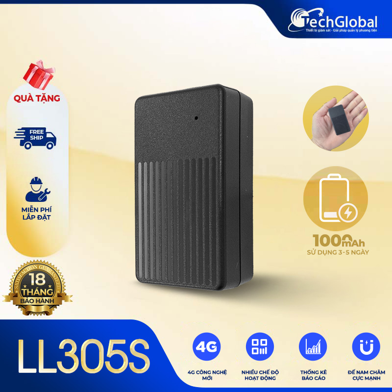 Định Vị Chạy Pin Siêu Nhỏ LL305S - 1000mAh Chạy 3-5 Ngày
