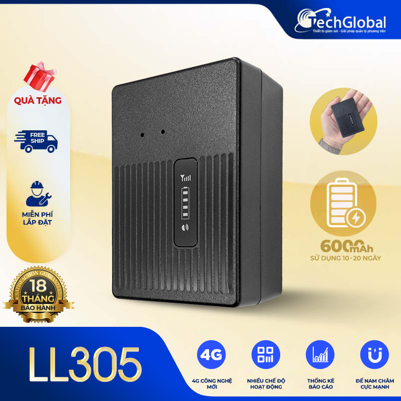 Thiết Bị Định Vị Chạy Pin LL305 - 6000mAh Từ 15-20 Ngày
