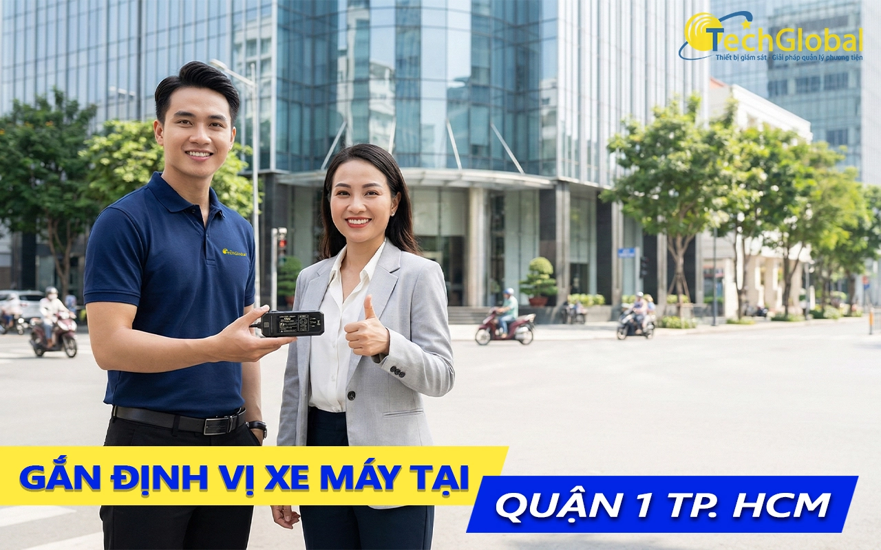 Gắn định vị xe máy tại quận 1 TPHCM